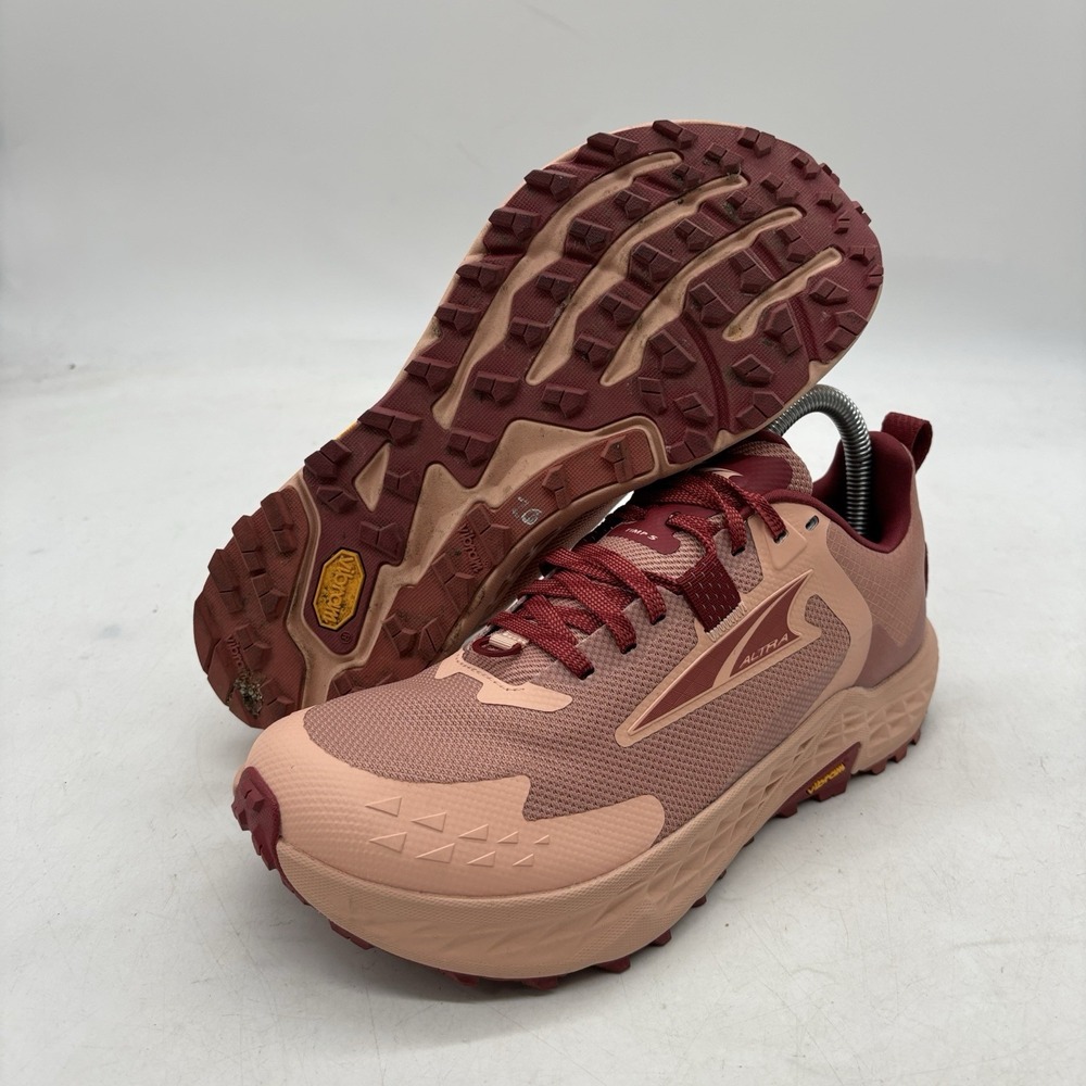 Altra Timp 5 Shoes Womens 7.5 Trail Running Pink Red Outdoor Running